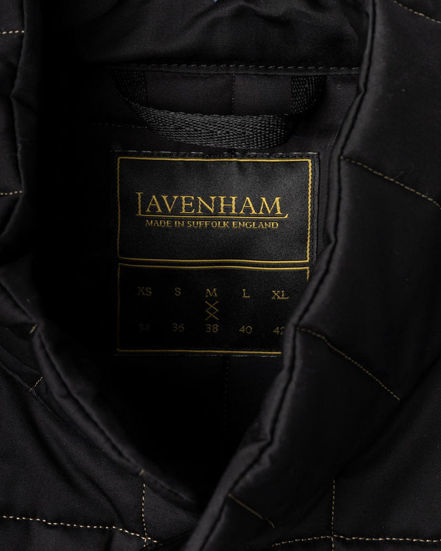 HIGH NECK GILET - BLACK LV12007 102 -BLACK LAVENHAM 