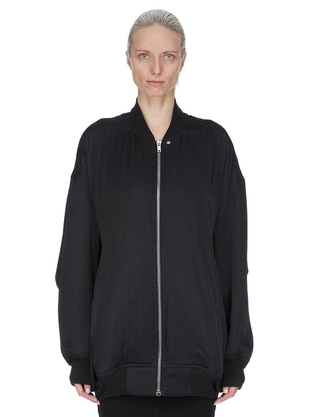 PETER FLIGHT BOMBER JACKET - BLACK