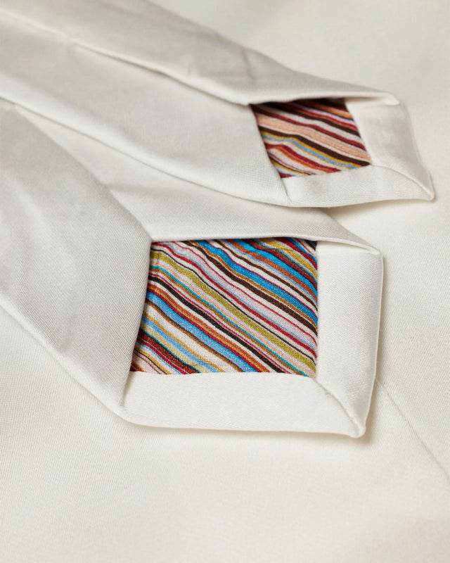 WOMEN'S TIE SHIRT - WHITE W1R-362B-P11076 -02 White PAUL SMITH 