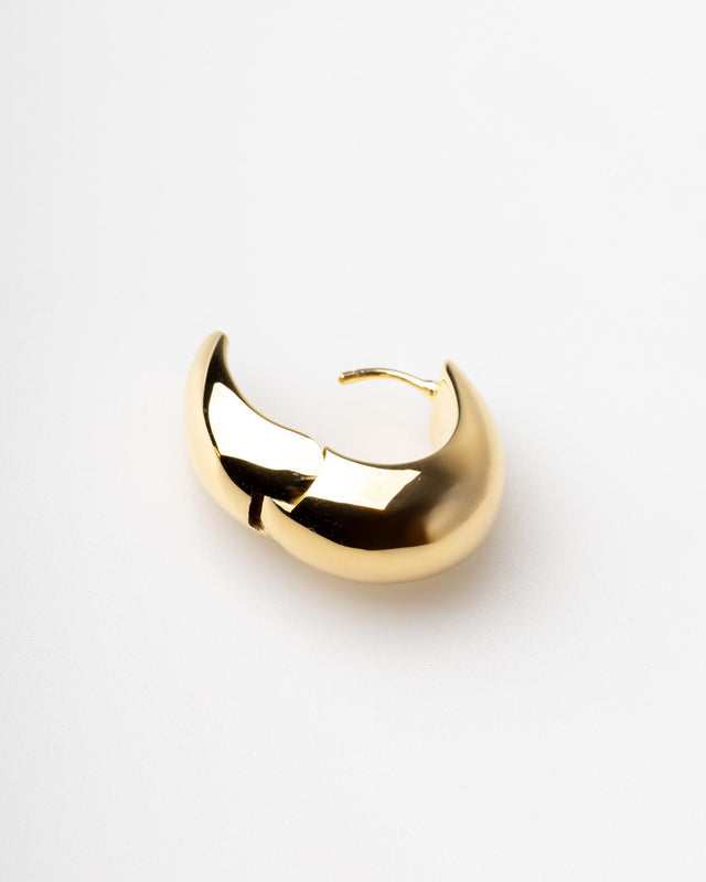 ICE HOOPS MEDIUM - GOLD 100512 -GOLD TOM WOOD 