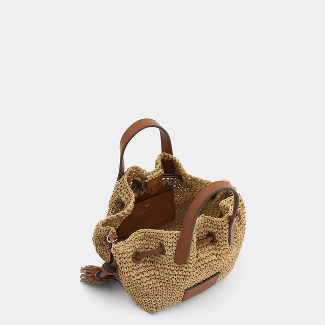 ANYA HINDMARCH 163545NATURAL RAFFIA