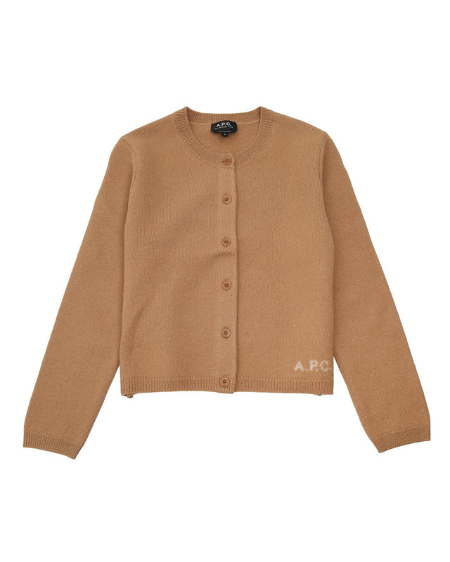 MILA CARDIGAN - CAMEL WVBDK-F22301 CAMEL A.P.C. 