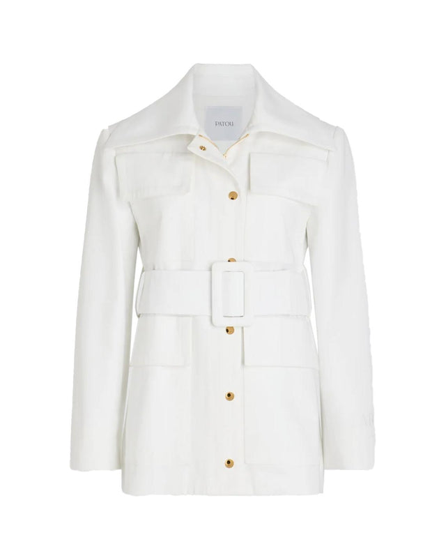 SAFARI PARKA - WHITE OU0340074 -001W WHITE PATOU 
