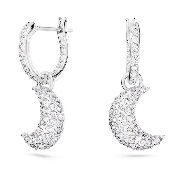 SUBLIMA DROP EARRINGS - WHITE/RHODIUM PLATED 5666157 CRE/RHS SWAROVSKI 