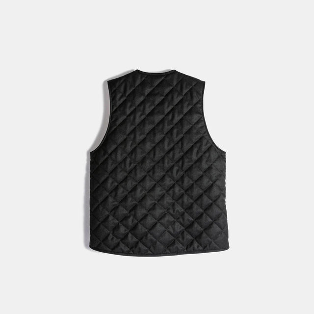 BUTTON FRONT GILET - BLACK LV12000 102 -BLACK LAVENHAM 