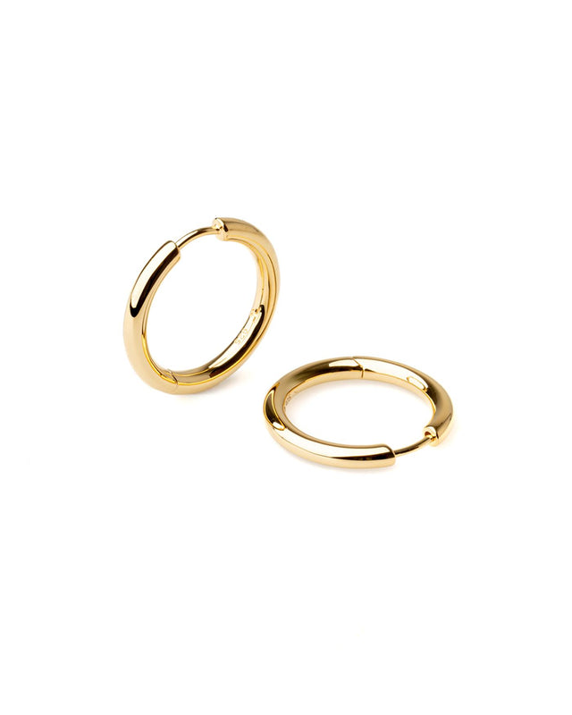 CLASSIC HOOPS MEDIUM - GOLD 100192 -GOLD TOM WOOD 