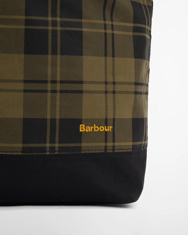 MYA PATCHWORK TOTE BAG - BLACK/ OLIVE CHECK LBA0484BK11 -BLACK/OLIVE CHECK BARBOUR 