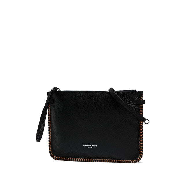 BORSA PELLE BAG - BLACK BS 9255 CLRSTC NERO GIANNI CHIARINI 
