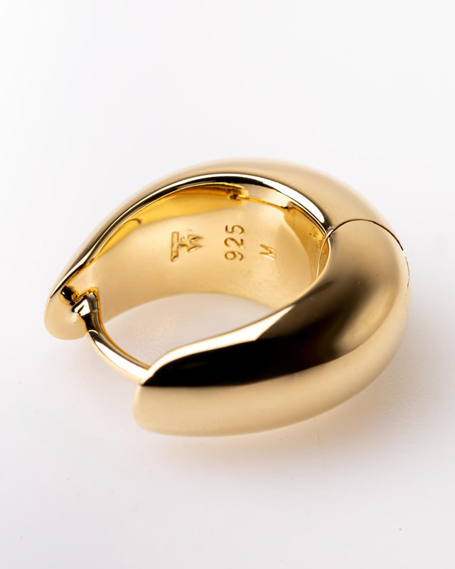 ICE HOOPS SMALL - GOLD 100516 -GOLD TOM WOOD 