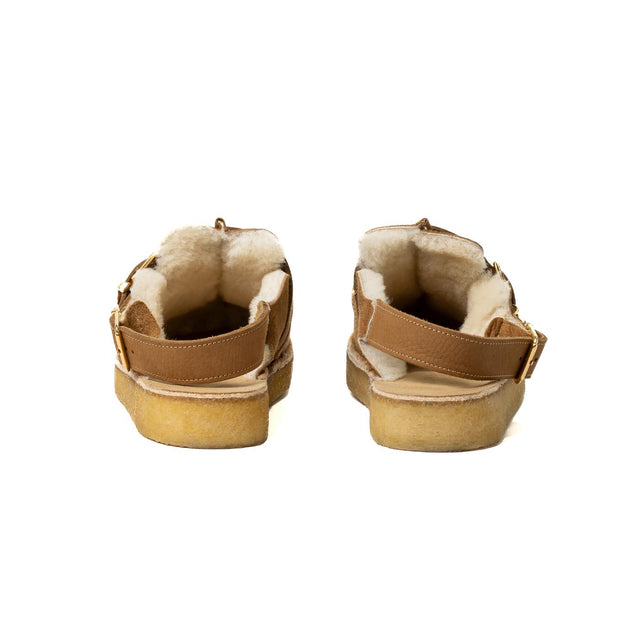 TREK MULE SLING - CARAMEL 26174003 -CARAMEL/ WOOL LINED Clarks 
