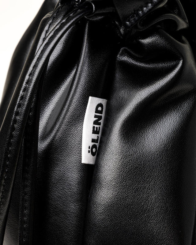 ONA VEGAN LEATHER BAG - BLACK OVL-BLA -BLACK OLEND 