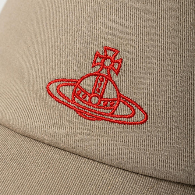 BASEBALL CAP UNI BRUSHED COTTON - STONE GREY 81020019-W00DD-OL -STONE GREY Vivienne Westwood 