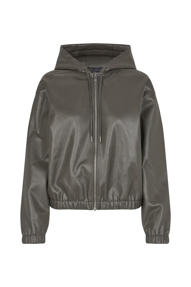 SAVANA ZIP HOODIE - BELUGA F25100151 -BELUGA SAMSOE SAMSOE 