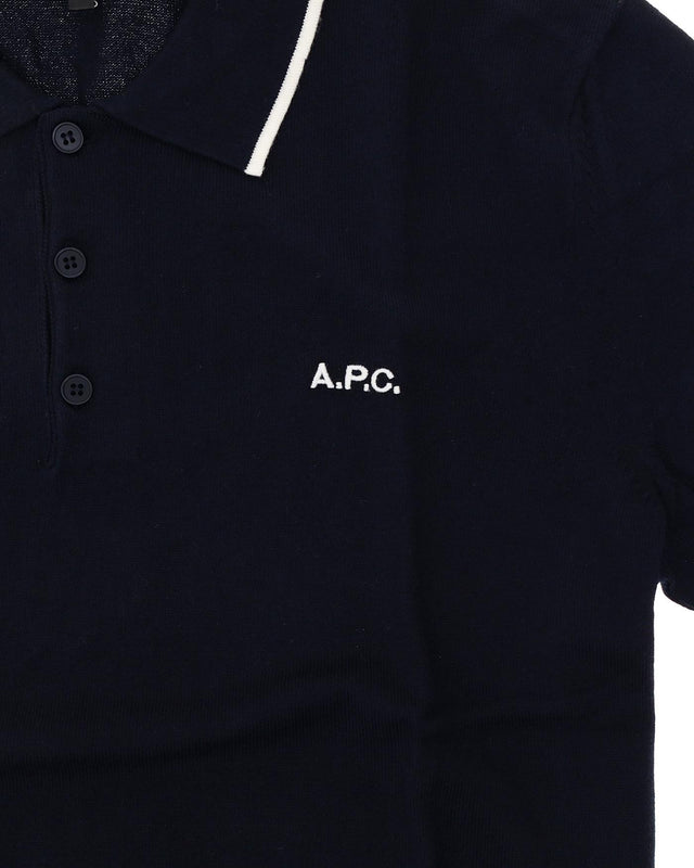 FYNN POLO SHIRT - MARINE COGDK-H23309 IAJ/MARINE A.P.C. 
