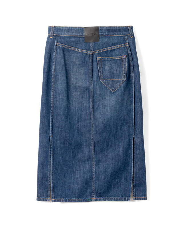 PENCIL SKIRT - MEDIUM BLUE RW-ST0321-D089-E25 -23 MEDIUM BLUE LANVIN 