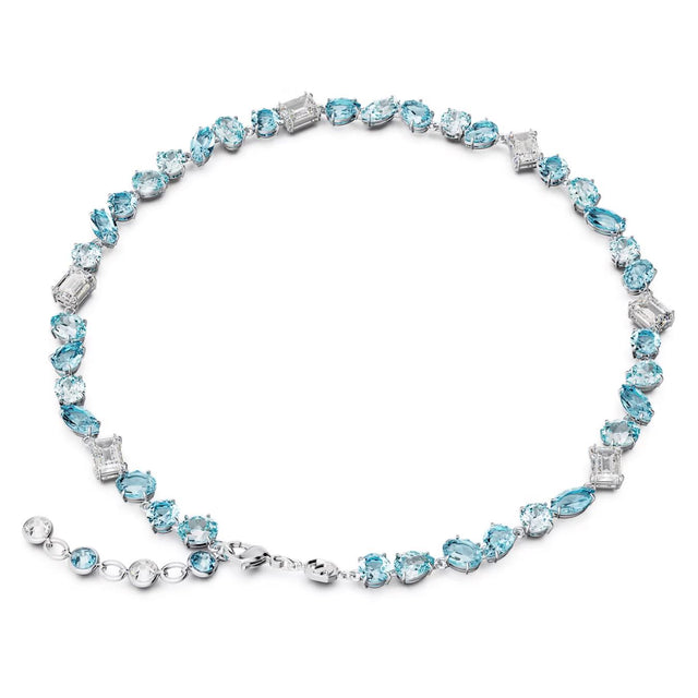 GEMA NECKLACE - BLUE/RHODIUM PLATED 5666007 BLU/RHS SWAROVSKI 