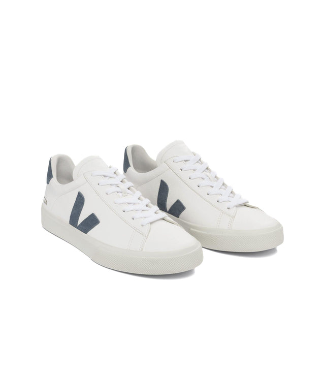 MENS CAMPO CHROMEFREE LEATHER TRAINERS - WHITE/ CALIFORNIA CP0503121B -EXTRA WHITE/CALIFORNIA VEJA 