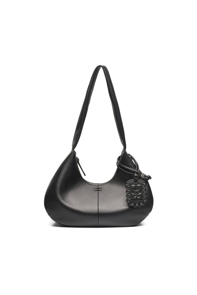 MEDIUM BOU BAG HOBO - BLACK A6837 -099 BLACK GANNI 