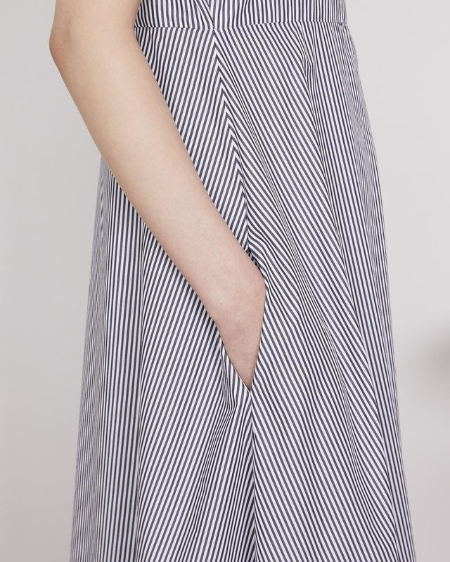 LORETTA DRESS - BLACK/ WHITE S25WDRS102 -BLACK/WHITE OFFICINE GENERALE 