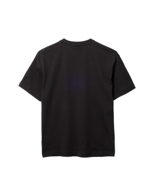 RELAXED COTTON INTERLOCK T-SHIRT - BLACK