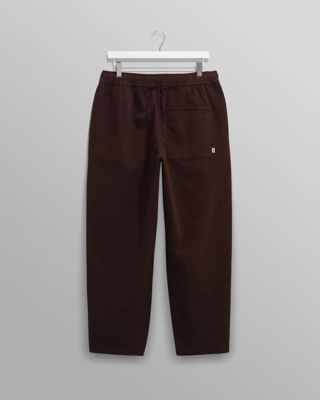 ORGANIC COTTON TROUSER - DARK BROWN AW25-TRO-KUR-BFK-DKB -DARK BROWN WAX LONDON 
