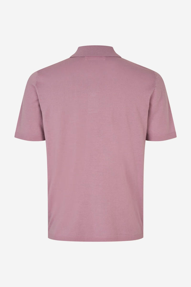 SAROWAN KNIT POLO - ORCHID HAZE M10000059 -ORCHID HAZE SAMSOE SAMSOE 