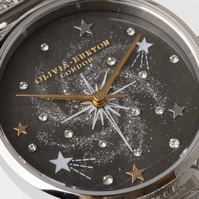 CELESTIAL STARBUST WATCH - SILVER OB16GD85 -STARBUST/SILVER OLIVIA BURTON 