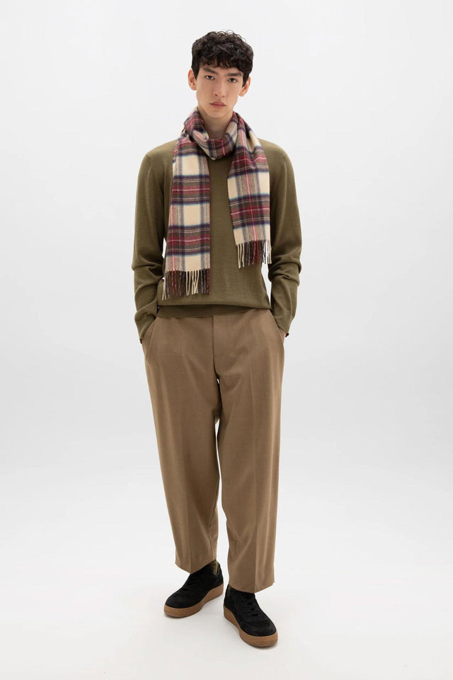 CASHMERE WOVEN SCARF - HESSIAN DRESS STEWART WA000016 -HESSIAN DRESS STEWART JOHNSTONS OF ELGIN 