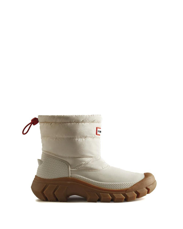 WOMENS INTREPID SHORT SNOW BOOT - WHITE WILLOW/ GUM WFS2108WWU -WHITE WILLOW/GUM HUNTER 