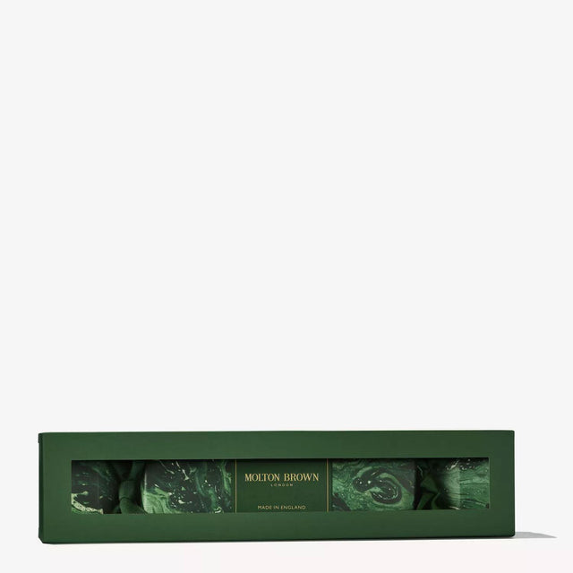 WOODY & AROMATIC CHRISTMAS CRACKER - BATH & SHOWER GEL GIFT SET MTB050 50ML X4 MOLTON BROWN 