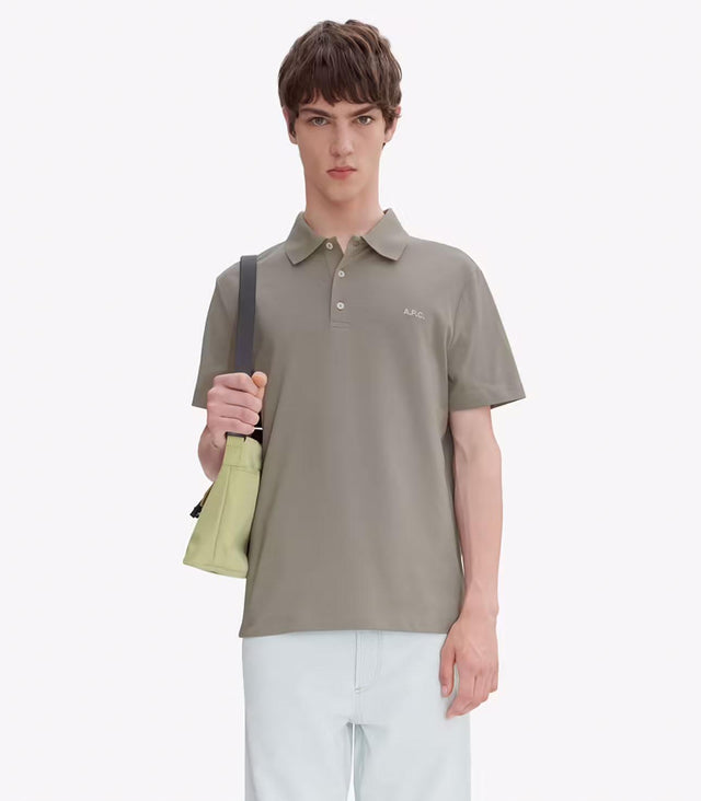 STANDARD POLO SHIRT - GREEN GRAY COGWZ-H26342 KAE-GREEN GRAY A.P.C. 