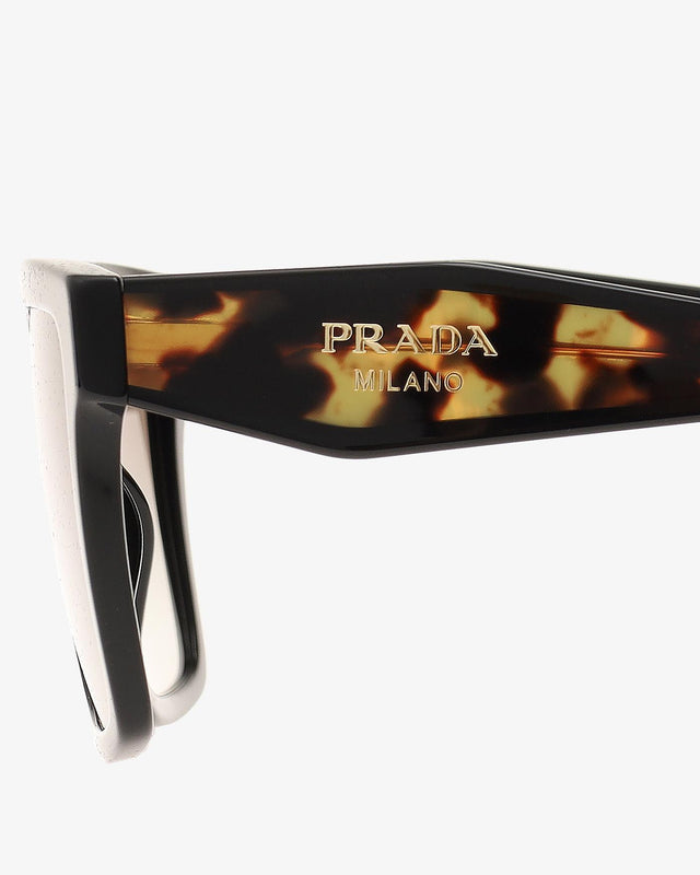 SUNGLASSES 0PR 24ZS - BLACK 0PR 24ZS 1AB0A7 PRADA 