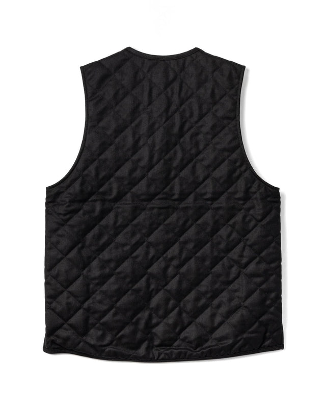 BUTTON FRONT GILET - BLACK LV12000 102 -BLACK LAVENHAM 