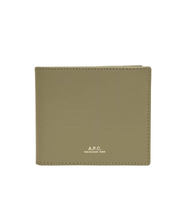 ALY WALLET - CLAY GREEN PXAWV-H63153 KBC-SILVER GREEN A.P.C. 