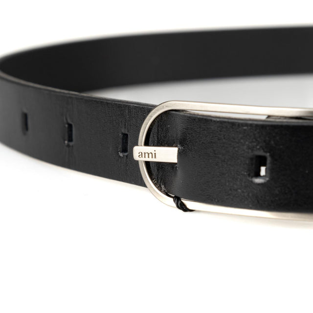 THIN BELT 20 MM - BLACK UBL022.801 -001 AMI PARIS 
