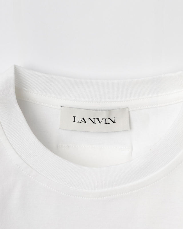 BOUCLETTE LOGO T-SHIRT - OPTIC WHITE RM-TS0115-J234-E25 -01 OPTIC WHITE LANVIN 