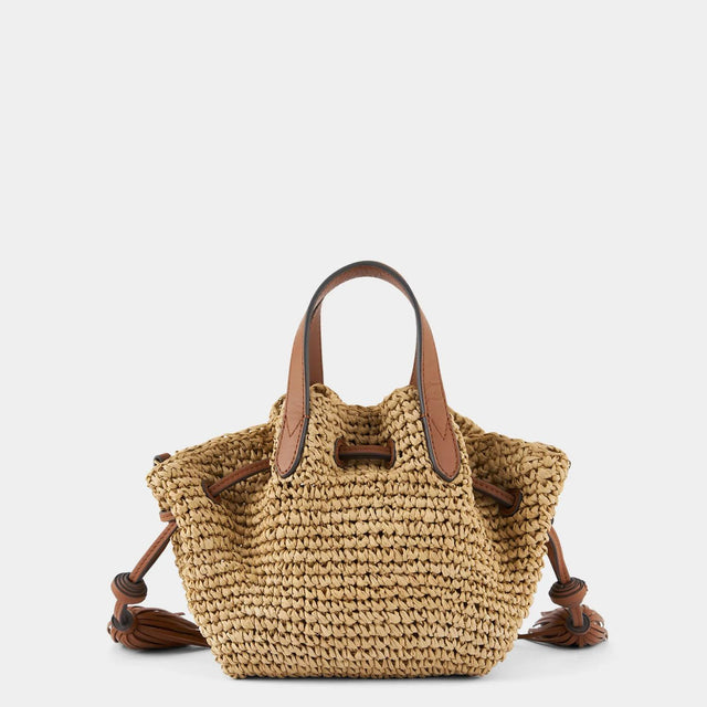 ANYA HINDMARCH 163545NATURAL RAFFIA