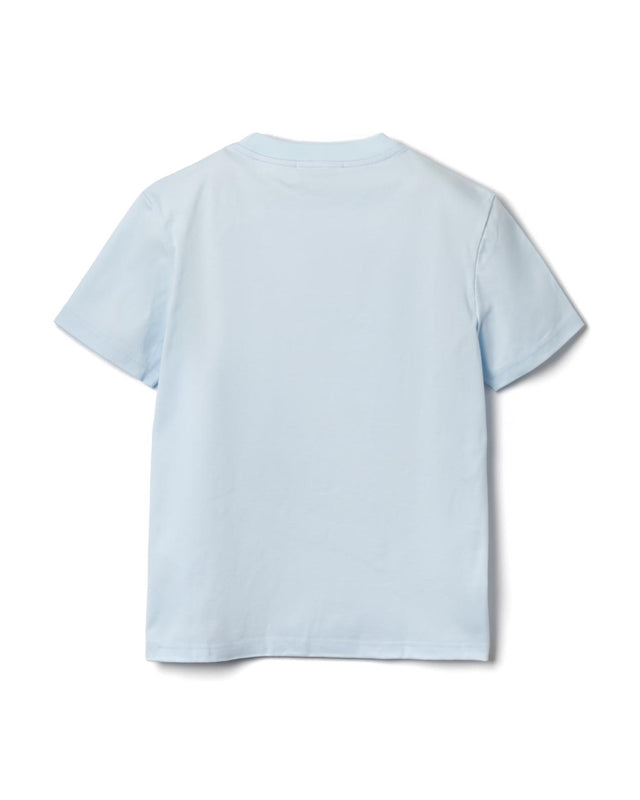 EMBROIDERED SCRIPT LOGO T-SHIRT - CHAMBRAY RW-TS9030-J186-E25 -260 CHAMBRAY LANVIN 