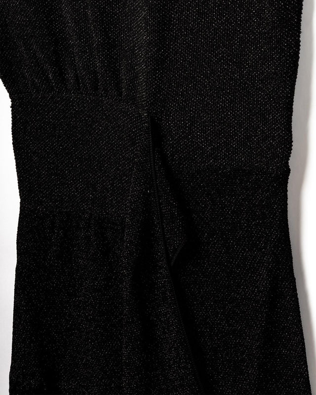 EMBROIDERED FRINGE SHORT DRESS - BLACK RW-DR9082-K059-E25 -10 BLACK LANVIN 