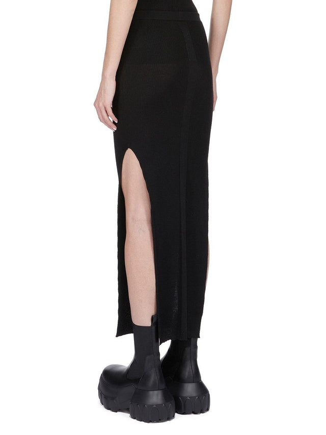 SACRISKIRT - BLACK RP01E7619 RIBM -09 BLACK RICK OWENS 