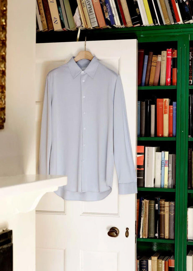 COTTON PIQUE SHIRT - LIGHT BLUE M1R-080Z-N00086 -40B Light Blue PAUL SMITH 
