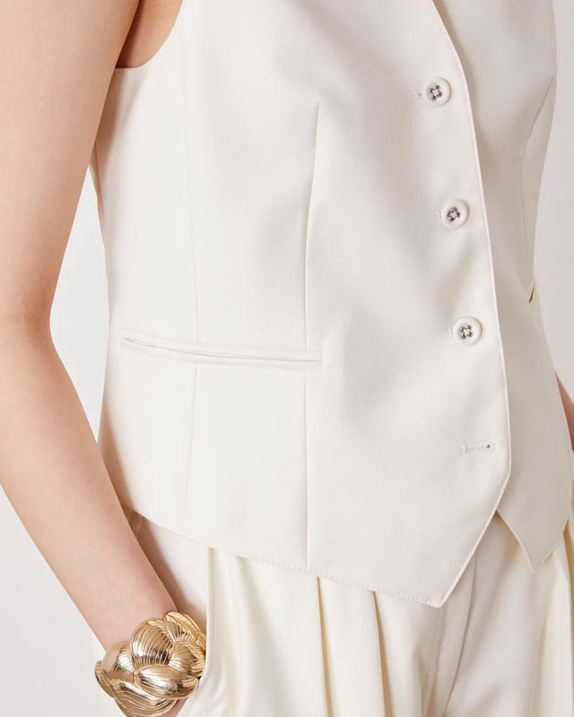 CLEO WAISTCOAT - ECRU S25WTLG421 -ECRU OFFICINE GENERALE 