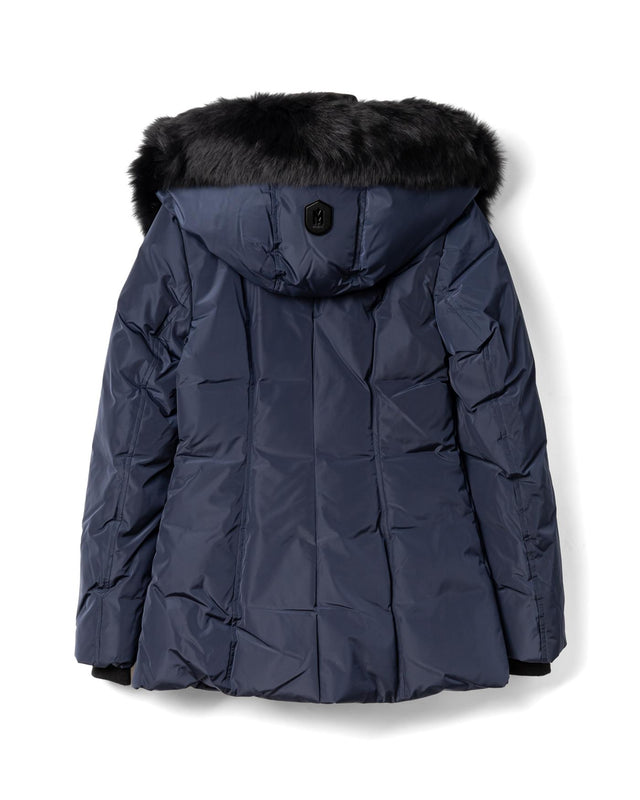 HOODED DOWN JACKET - NAVY ADALI-BX -NAVY-GOLD MACKAGE 