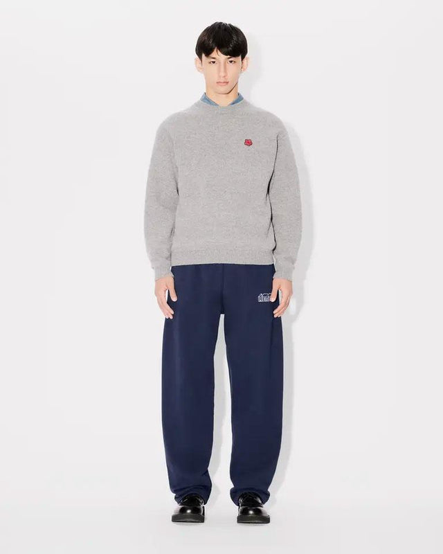 KUBE STRAIGHT EMBROIDERED JOG PANTS - MIDNIGHT BLUE FE65PA8184MF -77 kenzo 