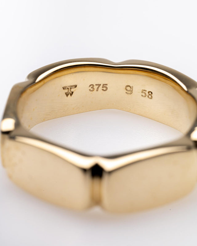 UMI BAND RING MEDIUM GOLD 101442 -GOLD TOM WOOD 