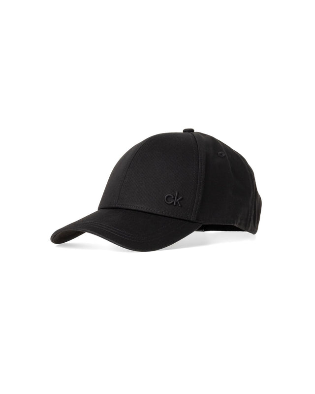 COTTON TWILL CAP - BLACK