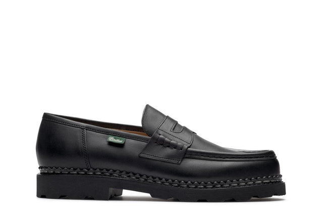 REIMS LEATHER SHOES - MARCHE NOIRE 099412 -LIS NOIR PARABOOT 