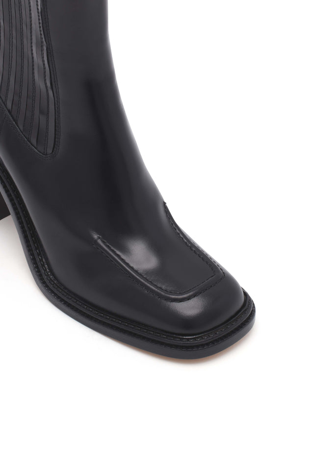 LEATHER LOW CHELSEA BOOTS - BLACK LW04313LC0038 BLACK Maison Kitsune 