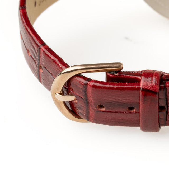 DEMI MULTIFUNCTION WATCH - BURGUNDY 24000009 -BROWN/ SILVER OLIVIA BURTON 