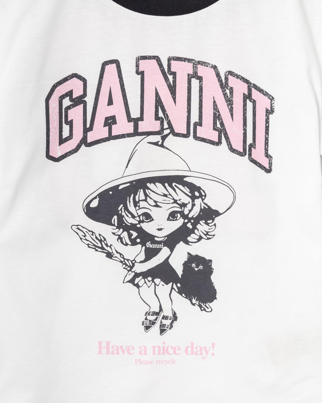 GANNI T4156-151 BRIGHT WHITE